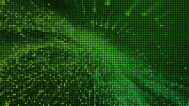Halbtonpunkte Abstrakte Digitale Technologie Animiertes Grünes Licht Auf Grünem Hintergrund — Stockvideo