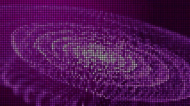 ハーフトーンドット抽象的なデジタル技術ピンクの背景にピンクの光をアニメーション — ストック動画