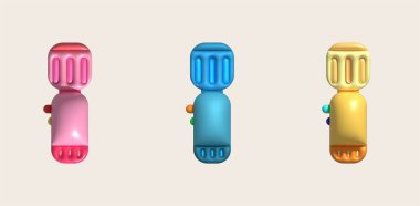 Parlak kirişli üç boyutlu el feneri. Elektrikli lamba pili. Cep feneri.. 