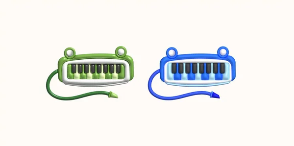 Значок Електричної Іграшкової Піаніно Клавіатури Діти Музичні Електронні Смішна Дитяча — стоковий вектор
