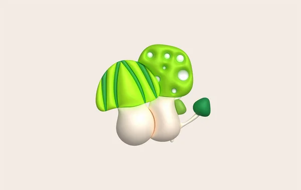 Icon Big Mushroom Icon Minimalistic Style — Stock Vector