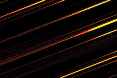 Anime için siyah arkaplanda hız çizgisi turuncu-kırmızı renk