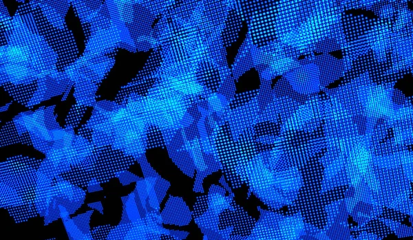 Abstraktní Digitální Technologie Modré Světlo Částice Modrém Pozadí — Stock fotografie
