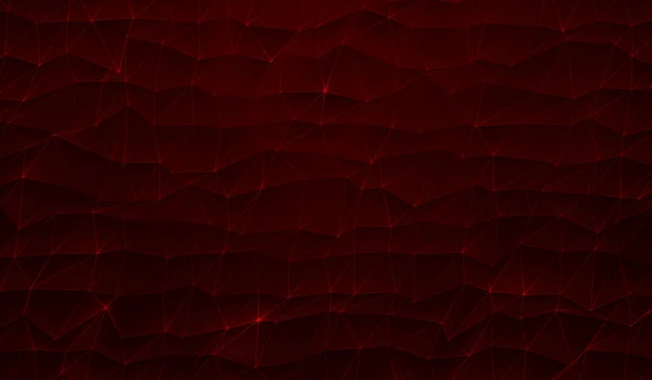 Tecnología Digital Abstracta Red Partículas Rojas Sobre Fondo Rojo — Foto de Stock