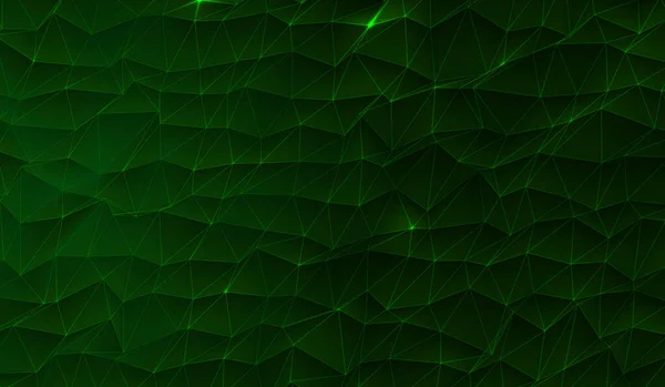 Rede Partículas Verdes Tecnologia Digital Abstrata Fundo Verde — Fotografia de Stock