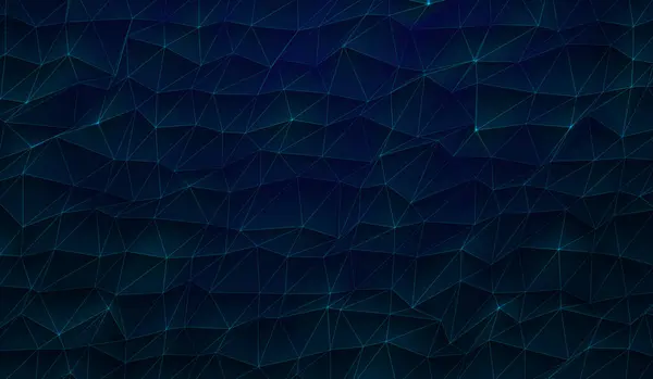 Abstrakcyjna Technologia Cyfrowa Niebieskie Cząstki Sieci Niebieskim Tle — Zdjęcie stockowe