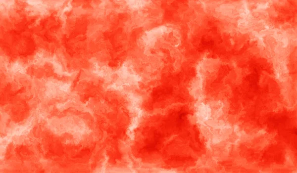 オレンジ色の煙雲が白い背景に乱れ動いている — ストック写真