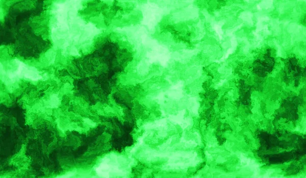 Beyaz Zemin Üzerinde Türbülans Oluşturan Yeşil Duman Bulutları — Stok fotoğraf