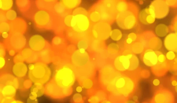 Abstrato Amarelo Laranja Bokeh Brilhante Espaço Fundo Magia Conceito Luz — Fotografia de Stock
