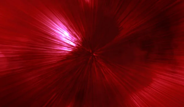 基于红光背景的三维抽象数字技术红光粒子网络 — 图库照片