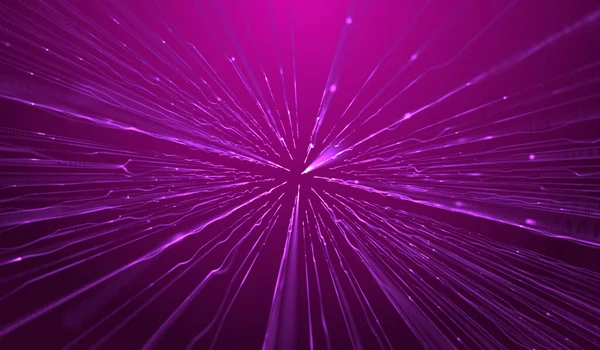 Abstrata Tecnologia Digital Rosa Luz Partículas Rede Fundo Rosa — Fotografia de Stock
