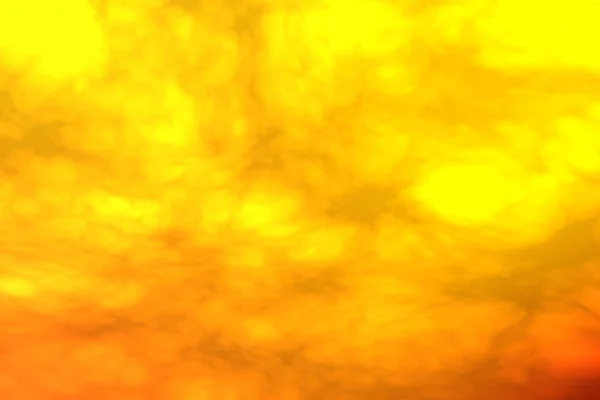 Żółto Pomarańczowe Chmury Dymu Poruszające Się Burzliwe Niebieskim Tle — Zdjęcie stockowe