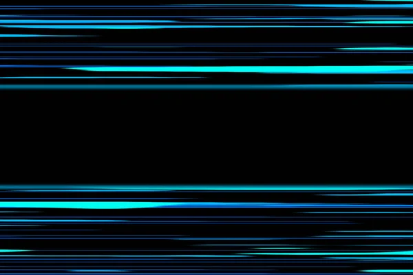 动画黑色背景上的速度线蓝色 — 图库照片