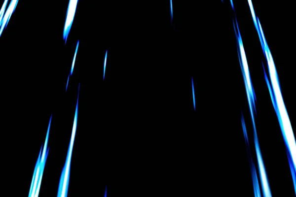Línea Velocidad Color Azul Sobre Fondo Negro Para Anime — Foto de Stock