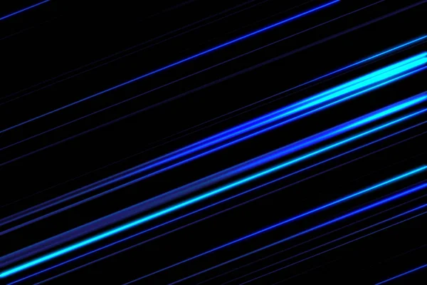 Linea Velocità Colore Blu Sfondo Nero Anime — Foto Stock