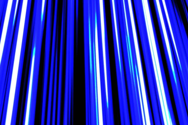 动画黑色背景上的速度线蓝色 — 图库照片