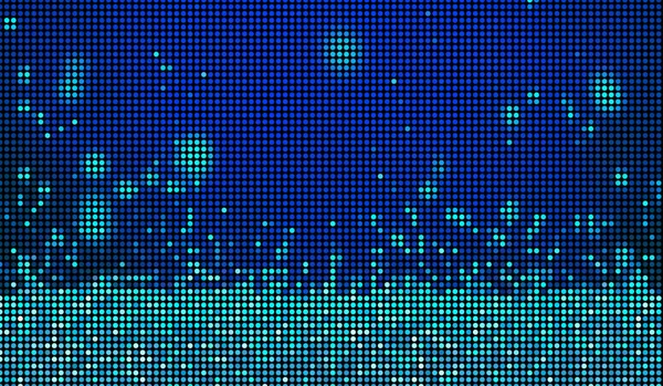 Halvton Prickar Abstrakt Digital Teknik Blått Ljus Blå Bakgrund — Stockfoto