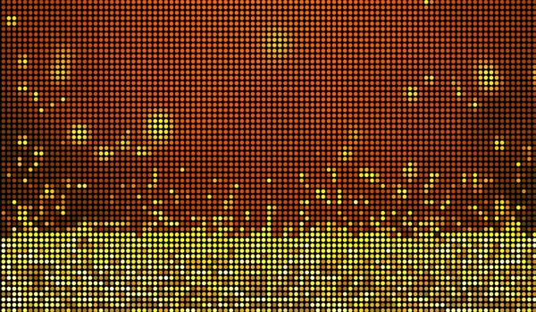 Halvton Prickar Abstrakt Digital Teknik Orange Rött Ljus Röd Bakgrund — Stockfoto