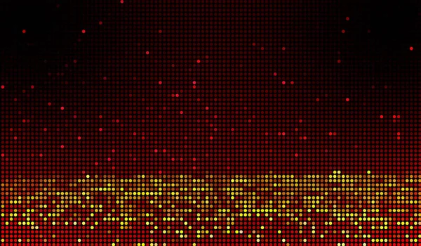 Puntos Medio Tono Tecnología Digital Abstracta Luz Naranja Roja Sobre —  Fotos de Stock