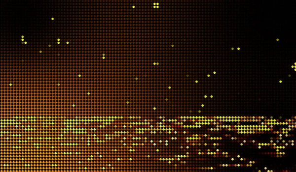 Halvton Prickar Abstrakt Digital Teknik Orange Rött Ljus Röd Bakgrund — Stockfoto