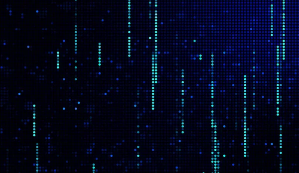 Halftone Stippen Abstracte Digitale Technologie Blauw Licht Blauwe Achtergrond — Stockfoto