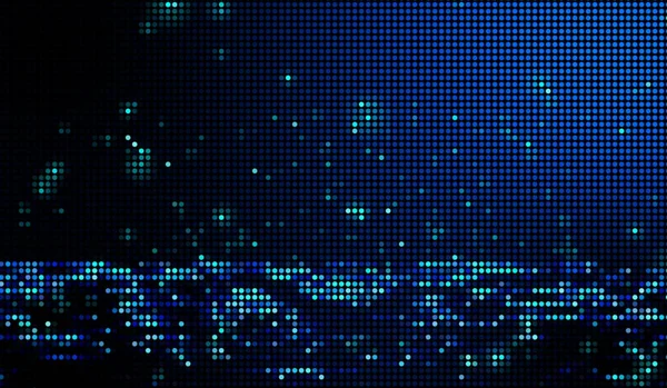Halftone Stippen Abstracte Digitale Technologie Blauw Licht Blauwe Achtergrond — Stockfoto