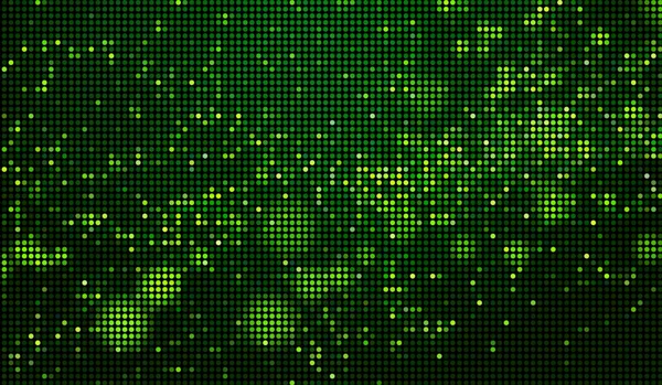 Halftone Stippen Abstracte Digitale Technologie Groen Licht Groene Achtergrond — Stockfoto