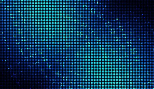 Titik Halftone Abstrak Teknologi Digital Cahaya Biru Pada Latar Belakang — Stok Foto