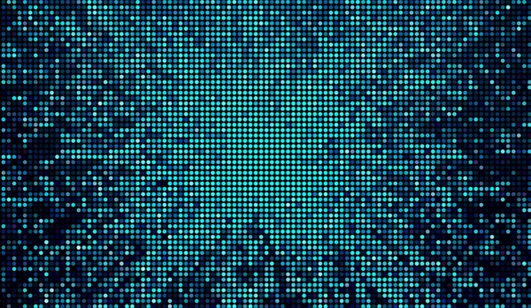 Titik Halftone Abstrak Teknologi Digital Cahaya Biru Pada Latar Belakang — Stok Foto