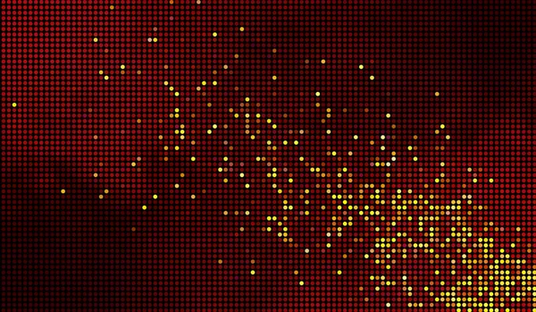 Yarım Tonluk Noktalar Sarı Kırmızı Sırtüstü Yanan Kıvılcımlar — Stok fotoğraf