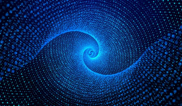 Αφηρημένη Ψηφιακή Τεχνολογία Μπλε Δίκτυο Σωματιδίων Μπλε Φόντο — Φωτογραφία Αρχείου
