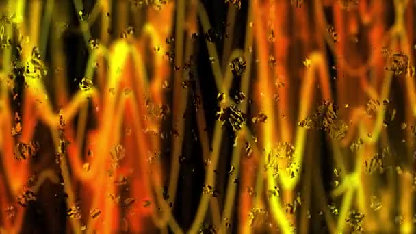 Капли Дождя Падающие Через Стекло Анимированного Абстрактного Фона — стоковое видео