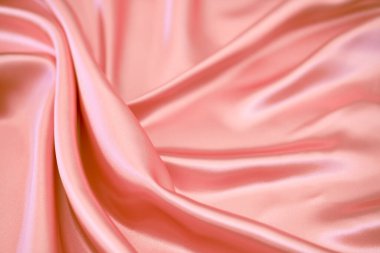 Parlak turuncu kumaş şeritler, bulanık arkaplan