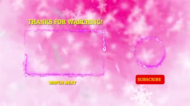 Neon Ramki Efekt Końcowy Ekran Świecący Pętli Różowym Tle — Wideo stockowe