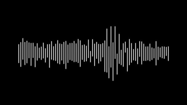 黑色背景上的数字声波 — 图库视频影像
