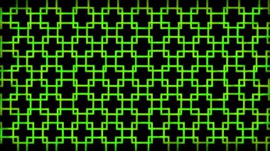 Parlayan neon etkisi deseni soyut arkaplan, siyah arkaplan. 