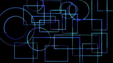 Parlayan neon etkisi deseni soyut arkaplan, siyah arkaplan. 