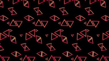 Parlayan neon etkisi deseni soyut arkaplan, siyah arkaplan. 