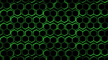 Parlayan neon etkisi deseni soyut arkaplan, siyah arkaplan. 