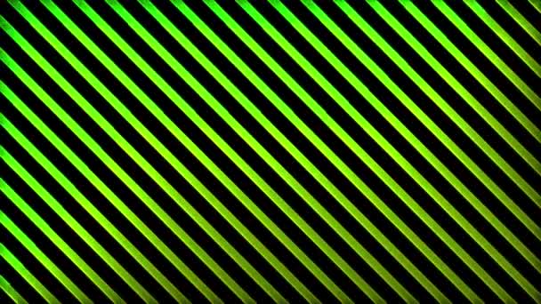 輝くループネオン効果パターン抽象的な背景 黒い背景 — ストック動画