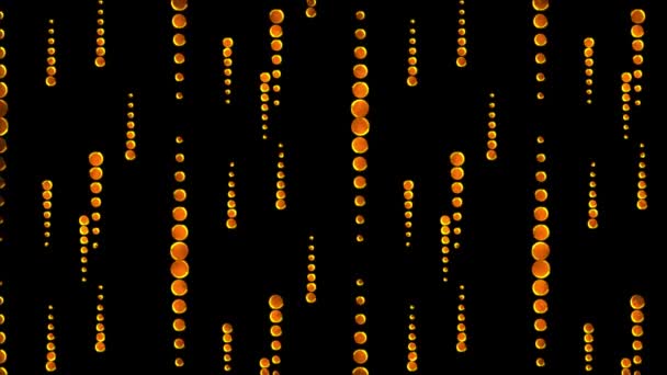Светящийся Цикл Неоновый Эффект Картина Абстрактный Фон Черный Фон — стоковое видео