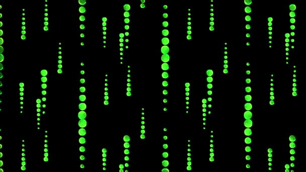 Glowing Looping Neon Effect Pattern Abstract Background Black Background — Stock Video