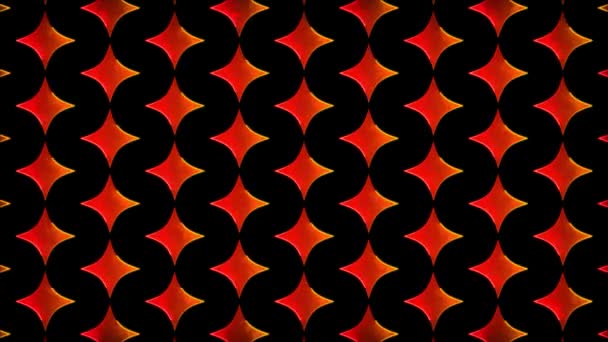 Zářící Smyčka Neonový Efekt Vzor Abstraktní Pozadí Černé Pozadí — Stock video