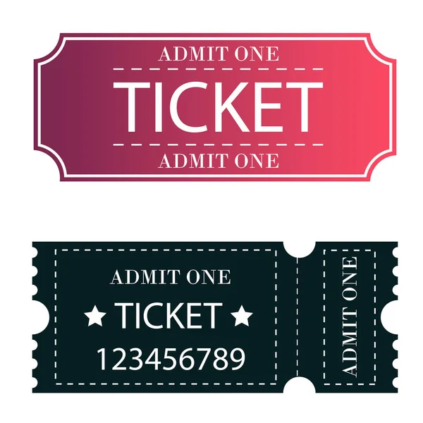 stock vector illustration of a ticket for the movie