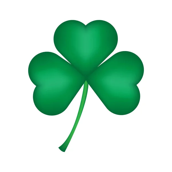 St. Patrick Günü 'nde. Patrick 'in Günü. Amblem Yaprak Yoncası. Yonca Vektörü, Şans Büyüsü..
