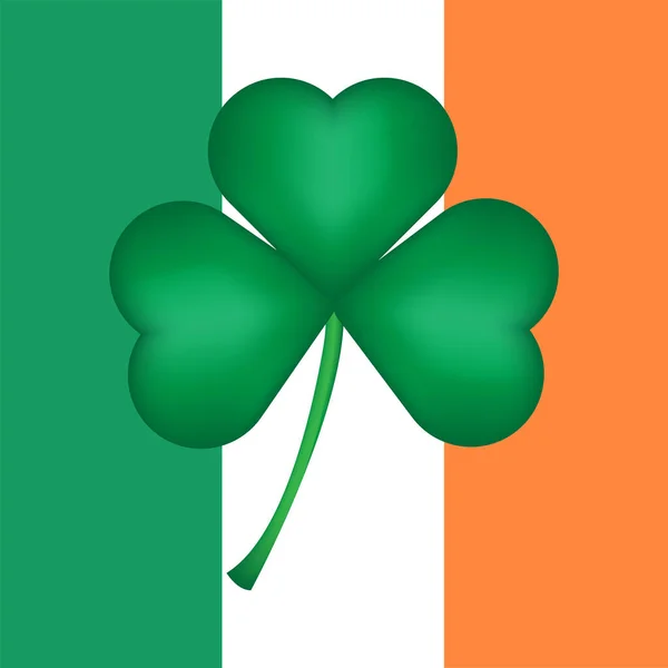 St. Patrick Günü 'nde. Patrick 'in Günü. Amblem Yaprak Yoncası. Yonca Vektörü, Şans Büyüsü..
