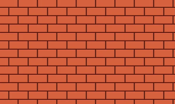 Roter Backstein Wand Hintergrund Oder Tapete — Stockvektor