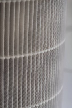 Toz filtresindeki naylon ağ ve filtre kağıdının yüzeyi