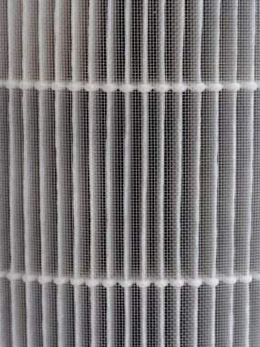 Toz filtresindeki naylon ağ ve filtre kağıdının yüzeyi