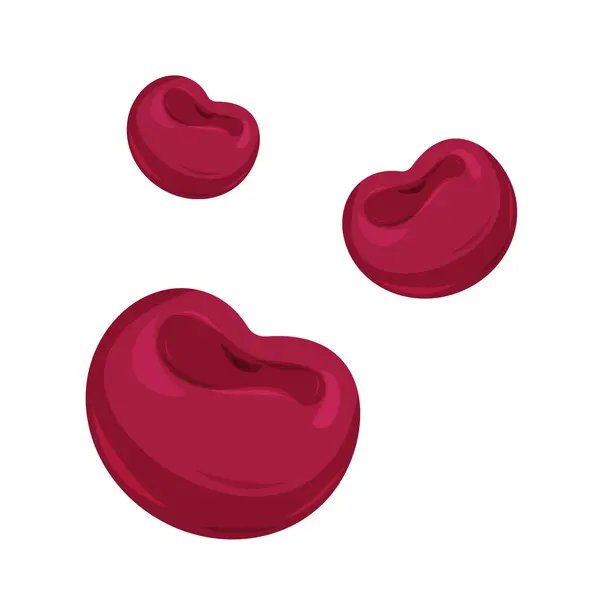 üç kırmızı kiraz farklı boyutlarda, yaz konsepti